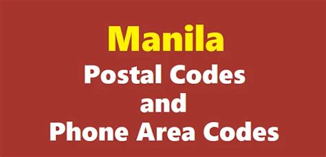 Manila ZIP Codes/Postal Codes and Phone Area .